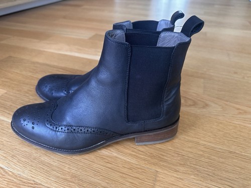 Damen stiefel schwarz leder - schwarz,