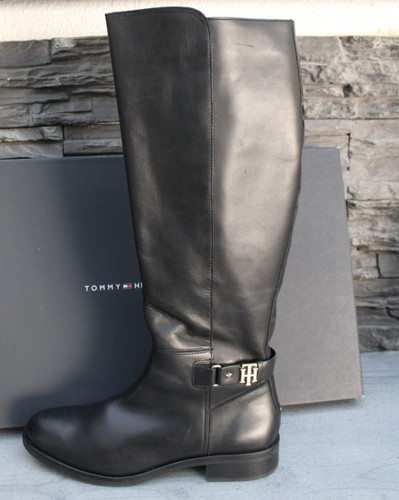 Tommy hilfiger leder stiefel - leder,