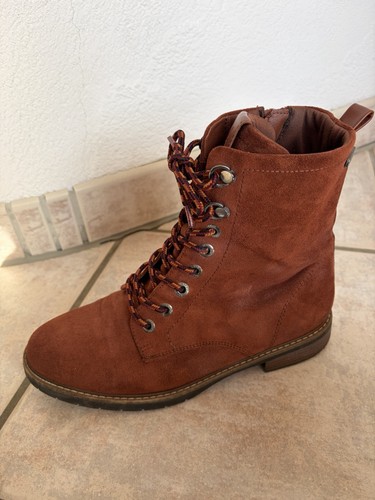 Rot braune damen - stiefel, von
