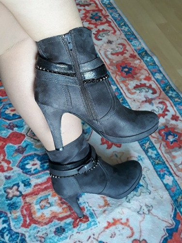 Stiefelette mit plateau - mit,