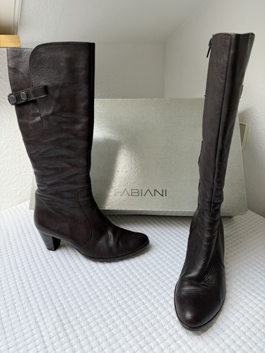 Fabiani lederstiefel mokka - fabiani,